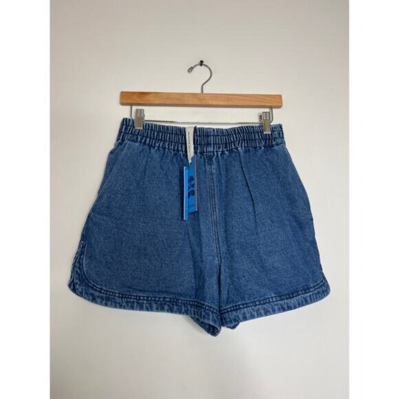 NWT Hunter Bell Courtland Pull-On Cotton Elastic Waist Denim Short Blue Size: S - Picture 2 of 8
